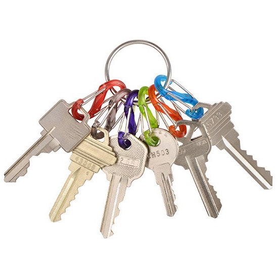 Brelok Nite Ize S-Biner KeyRing Locker - 6 szt.