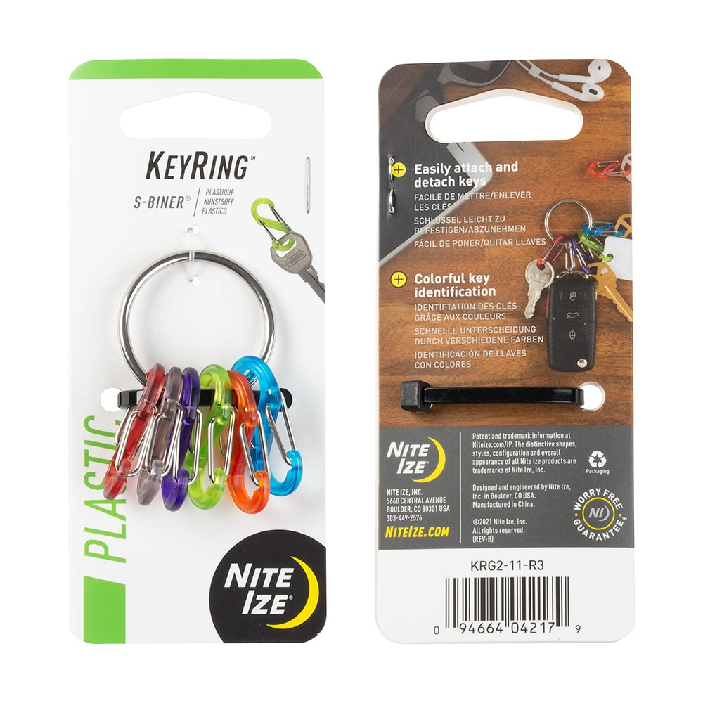 Nite Ize S-Biner KeyRing Locker Fob - 6 pcs.