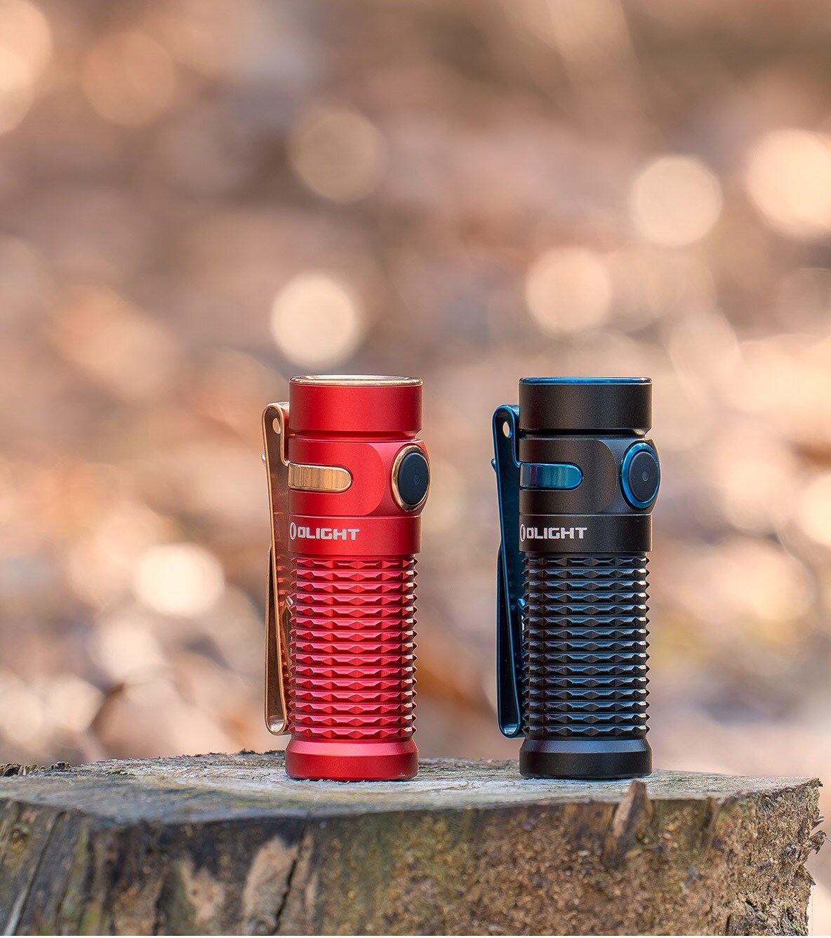 Latarka akumulatorowa Olight Baton 3 Premium Edition Black z bezprzewodowym etui ładującym - 1200 lumenów