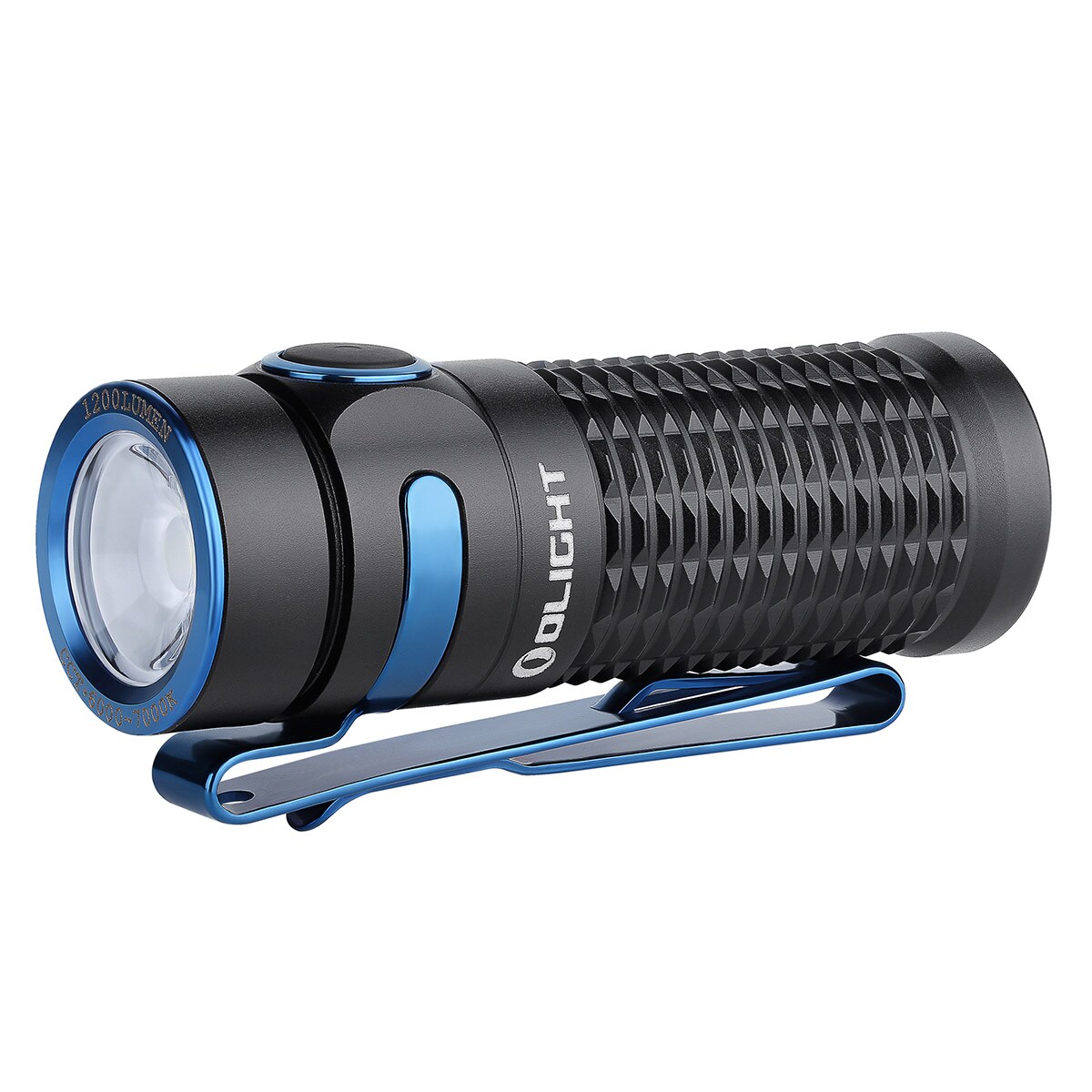 Latarka akumulatorowa Olight Baton 3 Premium Edition Black z bezprzewodowym etui ładującym - 1200 lumenów