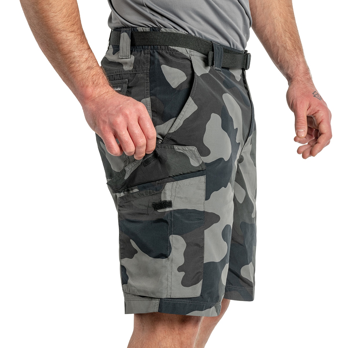Szorty Columbia Silver Ridge Cargo - Black Camo