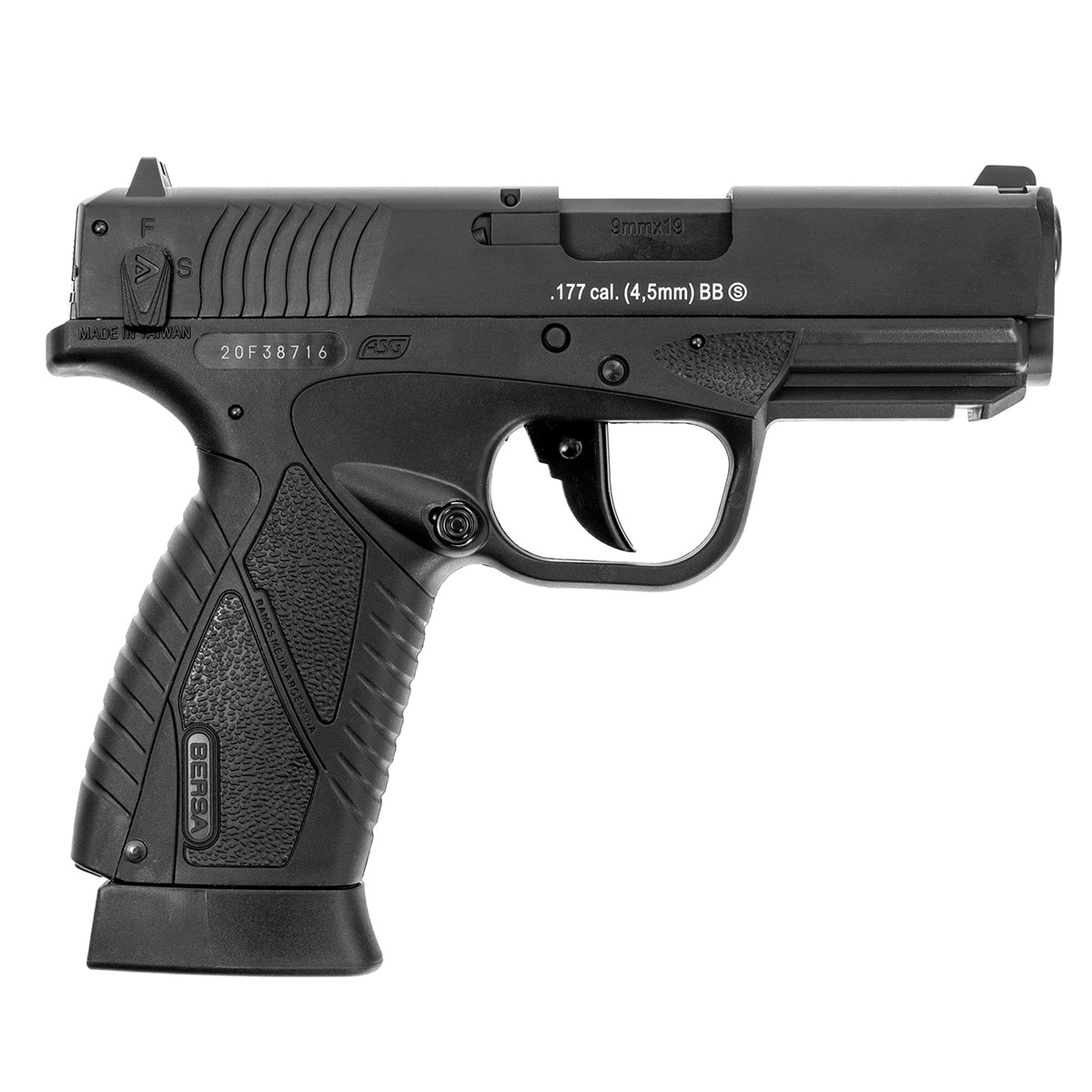 Bersa BP9CC MS GBB CO2 4,5 mm Airgun
