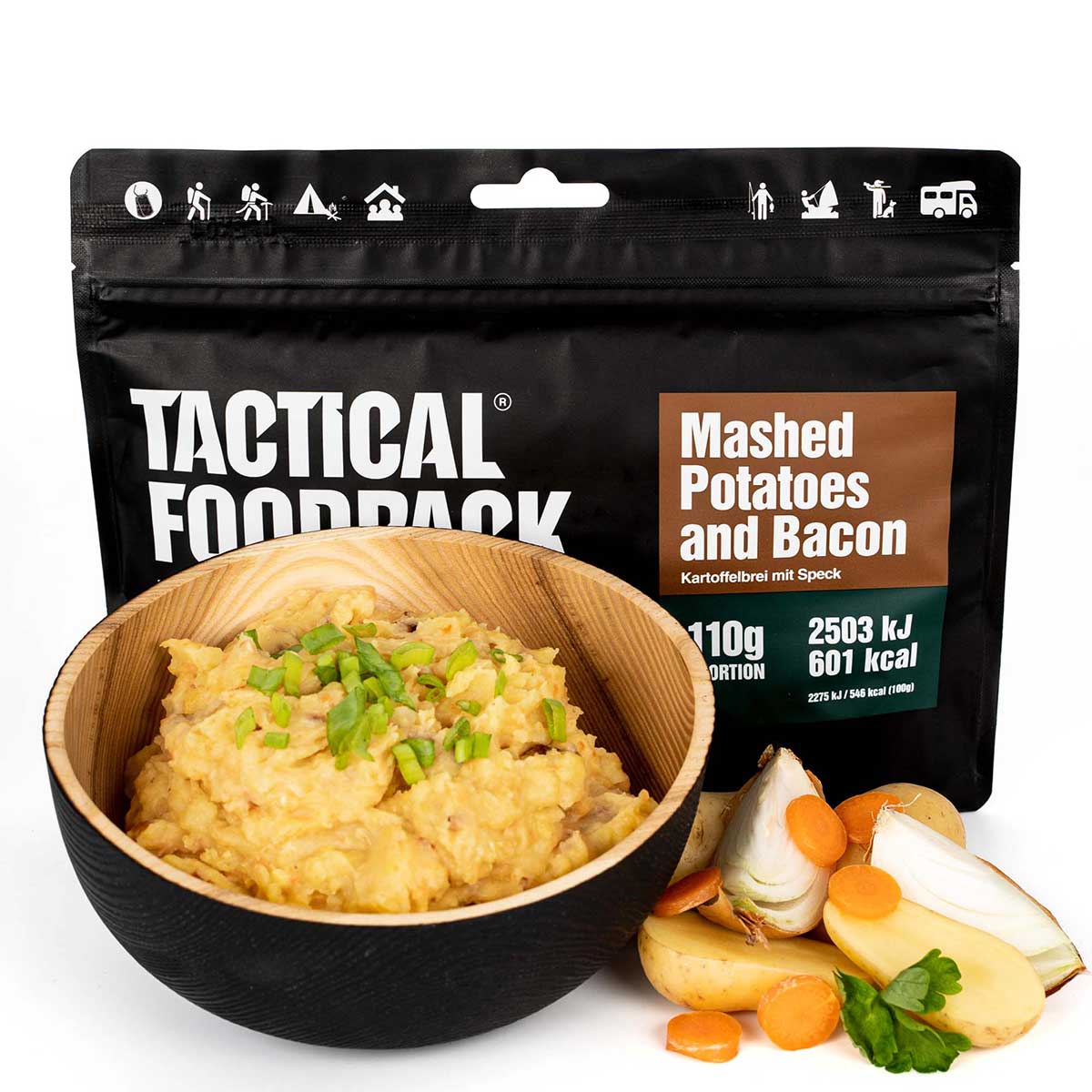 Żywność liofilizowana Tactical Foodpack - Puree ziemniaczane z boczkiem 110 g