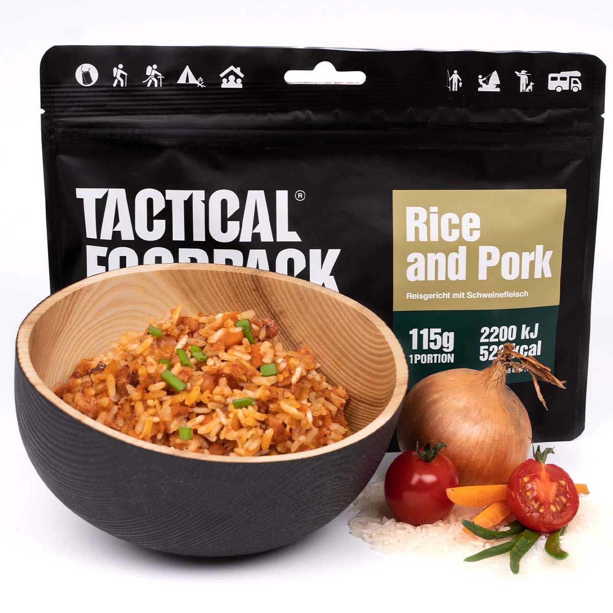 Żywność liofilizowana Tactical Foodpack - Wieprzowina z ryżem 115 g