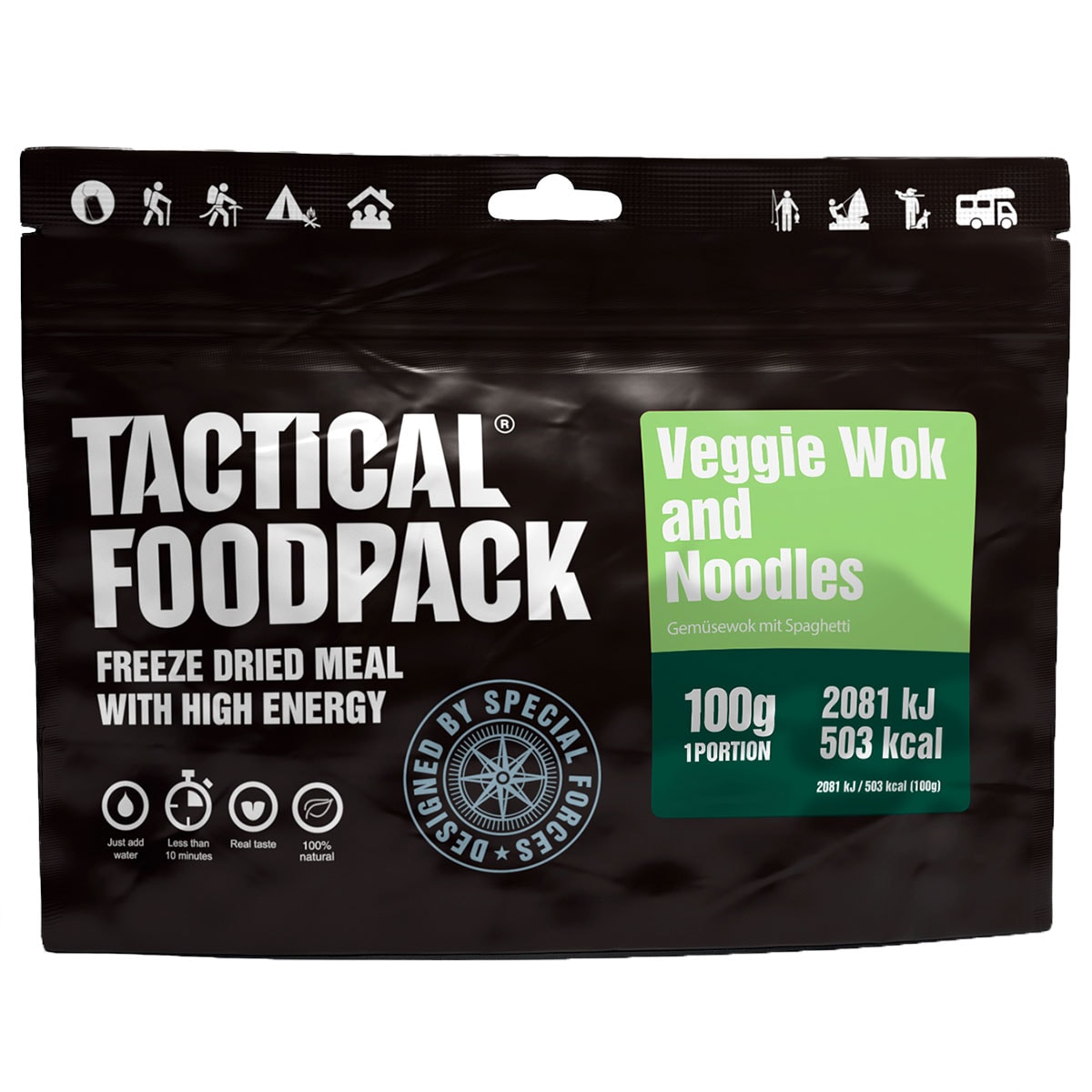 Сублімовані продукти Tactical Foodpack - Локшина з овочами з воку 100 г