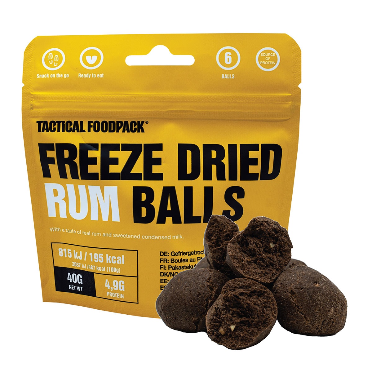 Сублімовані продукти Tactical Foodpack - Ромові кульки 40 г