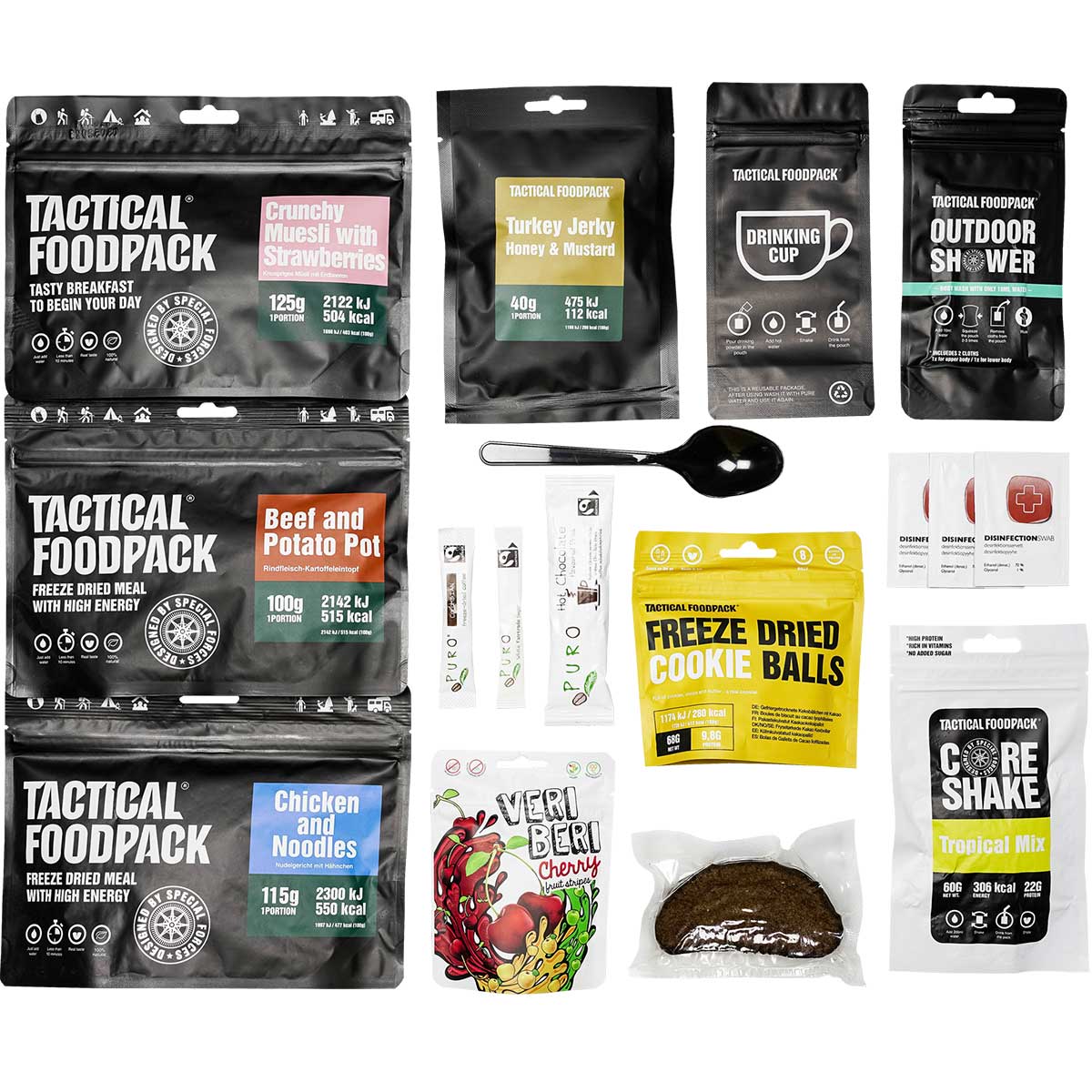 Сублімовані продукти харчування Tactical Foodpack - Індія набір з трьох страв 710г