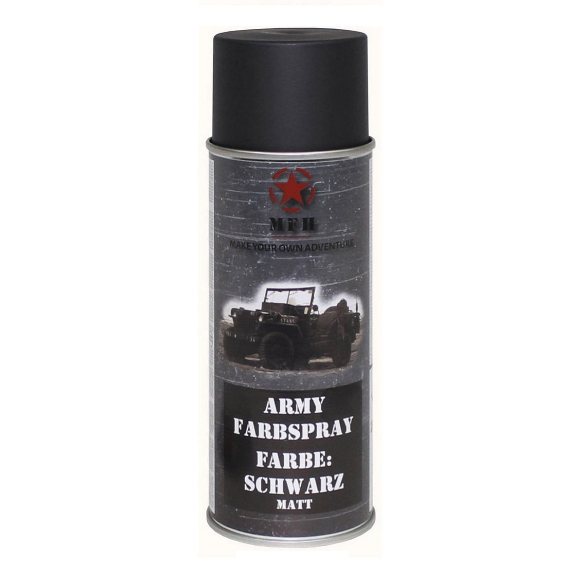 Farba wojskowa w sprayu MFH NATO Black Mat 400 ml