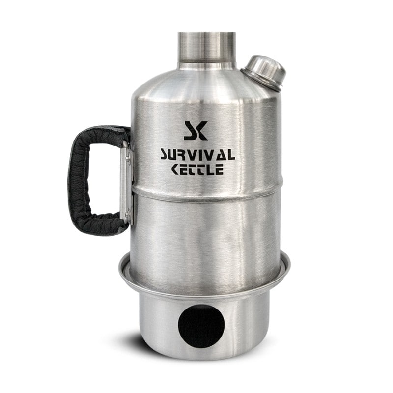 Czajnik turystyczny Survival Kettle Silver Steel - 1,2l