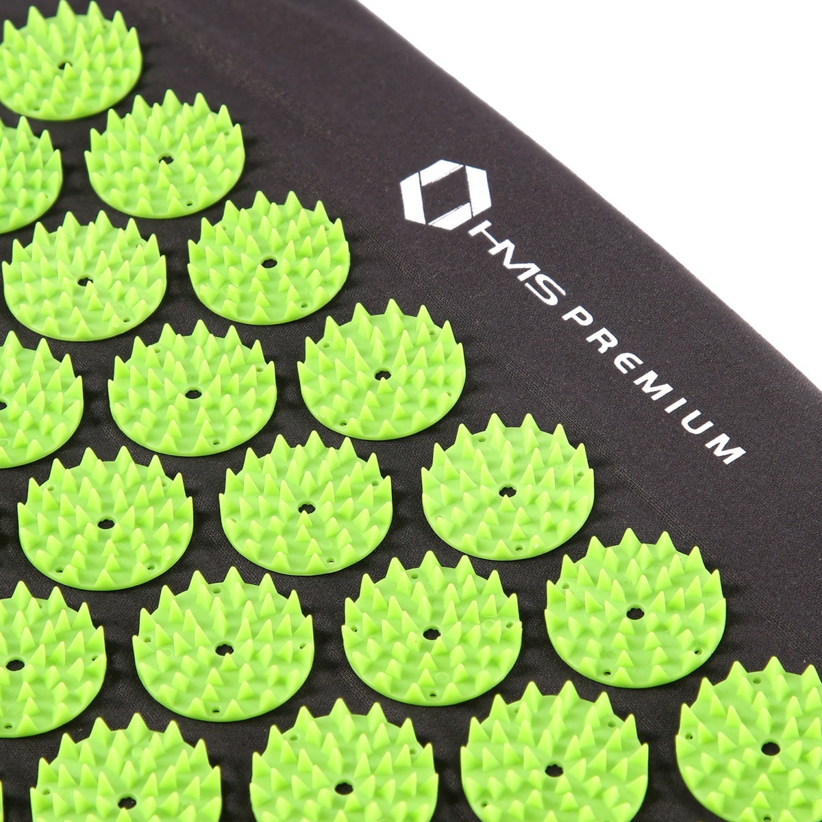 Mata z poduszką do akupresury HMS Premium AKM03 - black/green