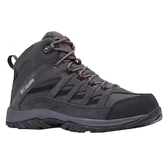 Buty Columbia Crestwood Mid Waterproof - Dark Grey/Deep Rust