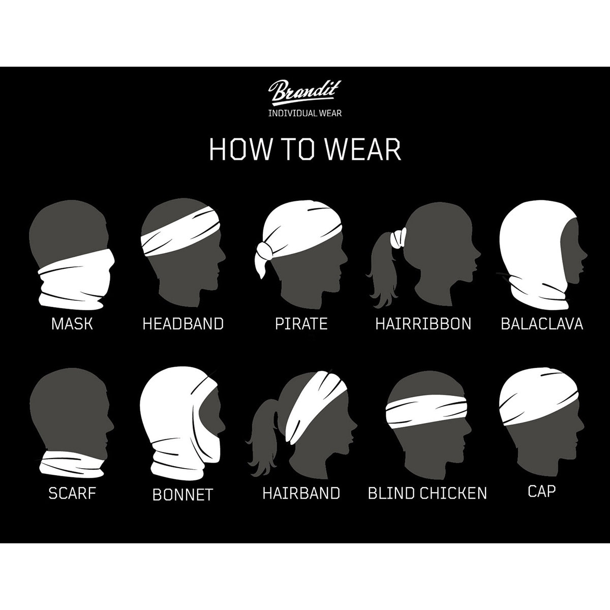 Chusta wielofunkcyjna Brandit - Olive