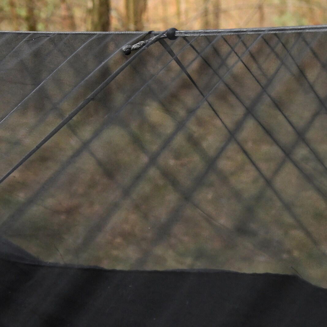 Hamak obozowy TigerWood Niedźwiedź XL Black - z moskitierą Single Zip