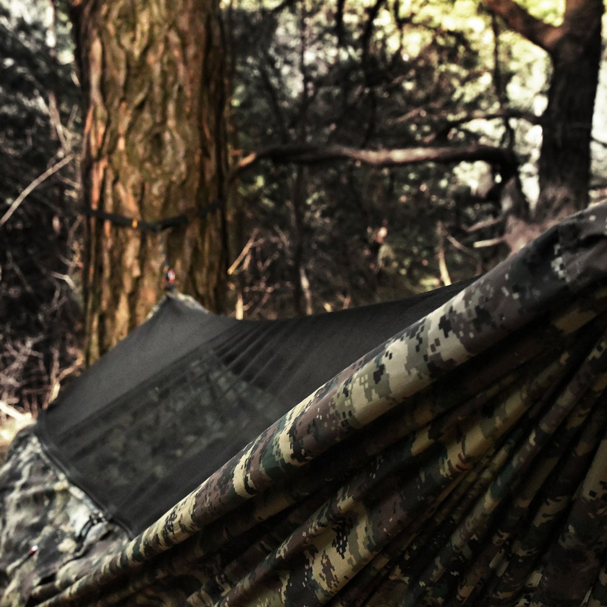 Hamak TigerWood Ważka V2 Long Camo - z moskitierą