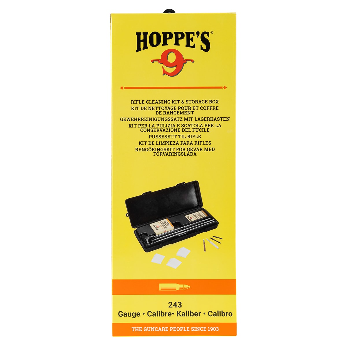 Набір для чищення зброї Hoppe's Dry Cleaning - .243 калібр