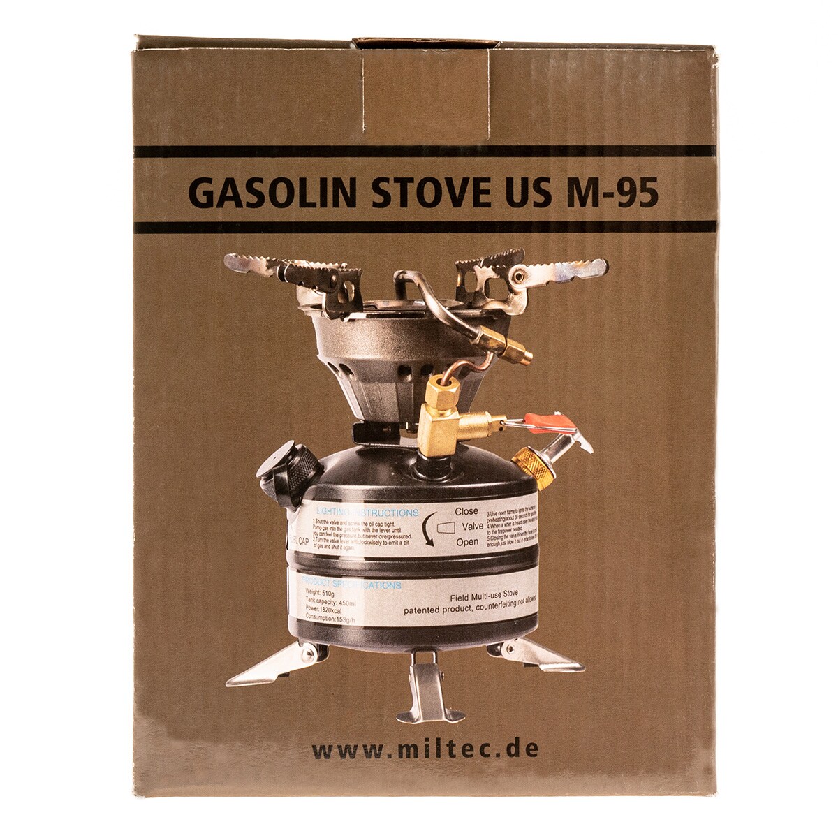 Kuchenka turystyczna Mil-Tec US M-95 - benzynowa