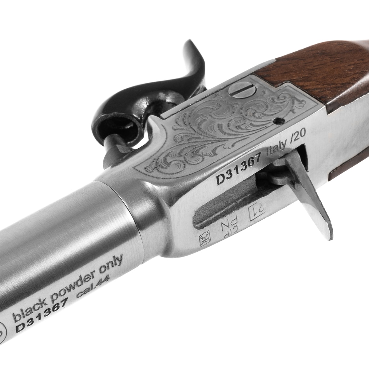 Pistolet czarnoprochowy Pedersoli Derringer Liegi Deluxe .44