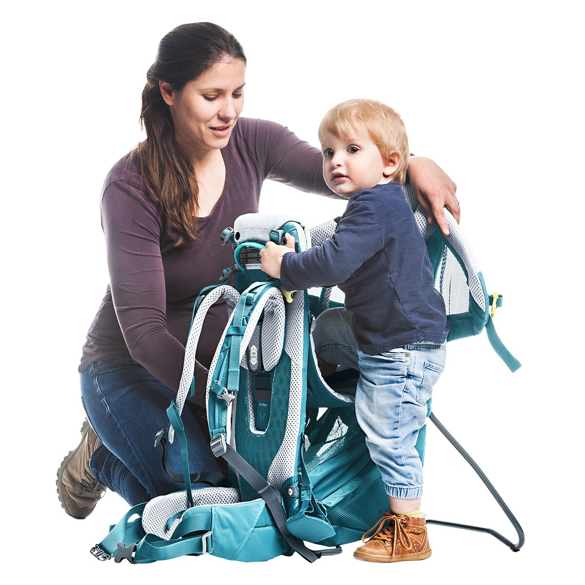 Nosidełko turystyczne damskie Deuter Kid Comfort Active SL - denim