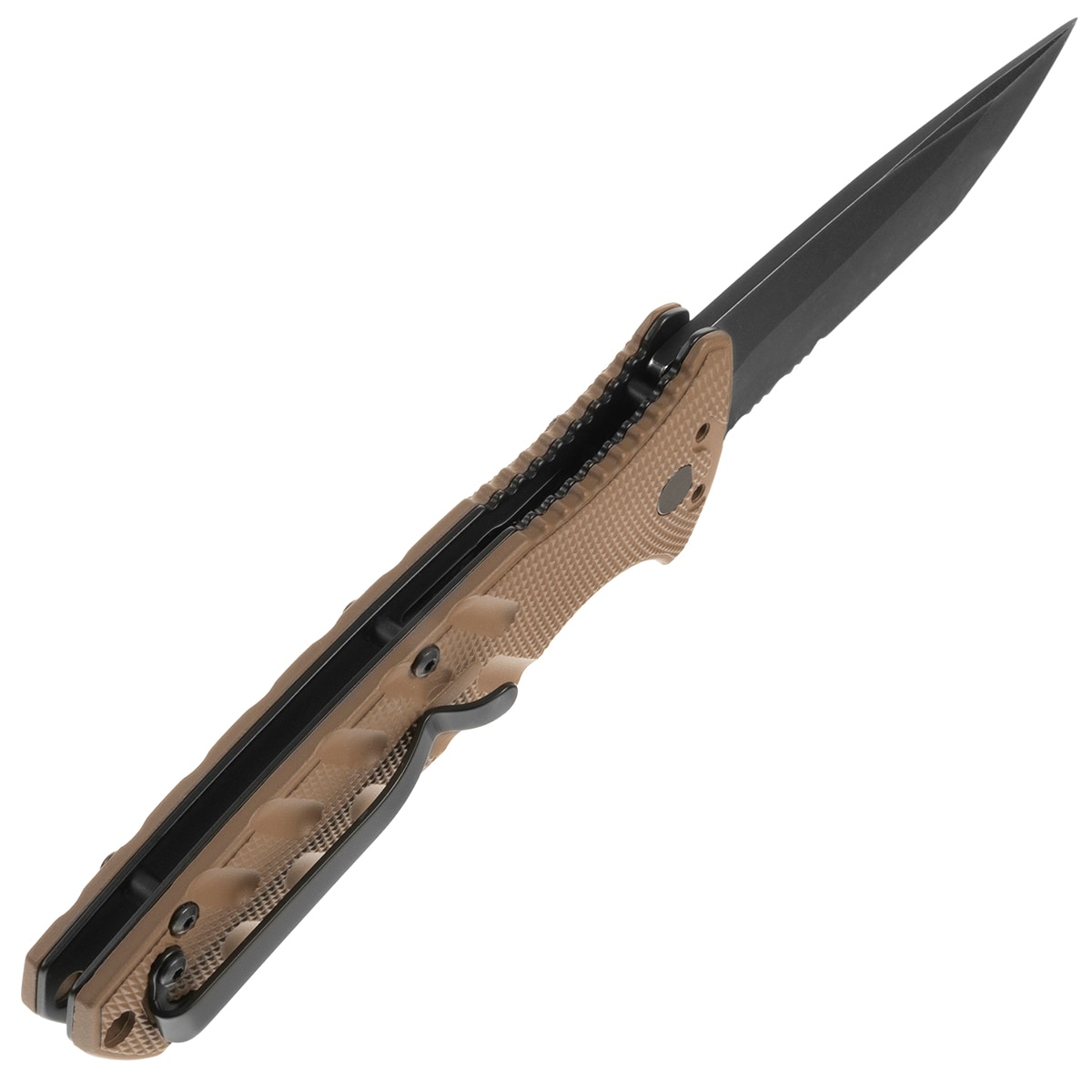 Nóż sprężynowy Boker Plus Strike Tanto - Coyote