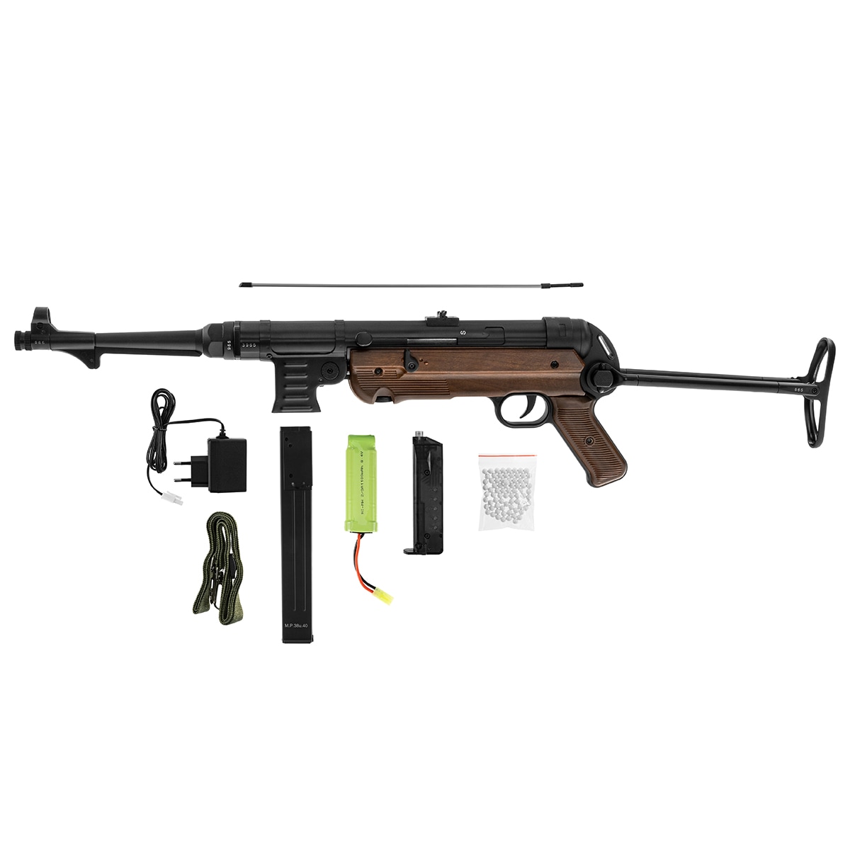 Пістолет-кулемат AEG Cybergun MP40 - Black