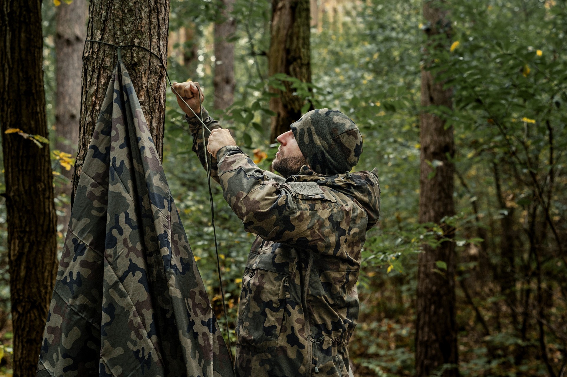 Czapka Helikon-Tex Watch Cap - wz.93 Pantera PL Woodland