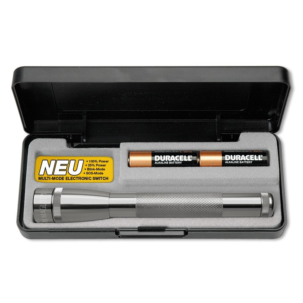 Latarka Maglite Mini LED 2xAA Szara - 68 lumenów