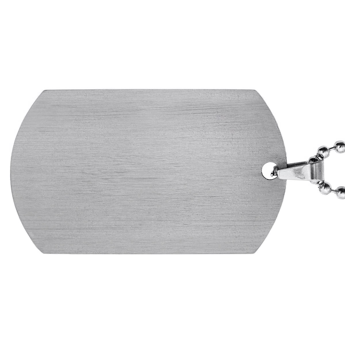 Титановий жетон 30x50 мм з обідком - з можливістю гравіювання