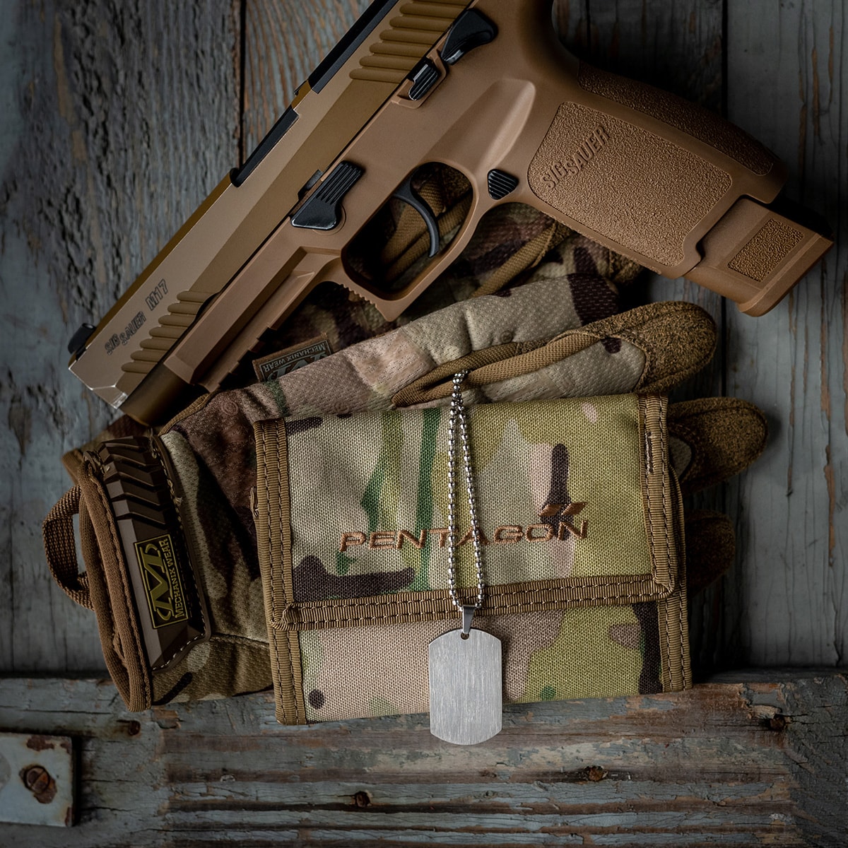 Nieśmiertelnik tytanowy 23x40 mm - z opcją grawerowania