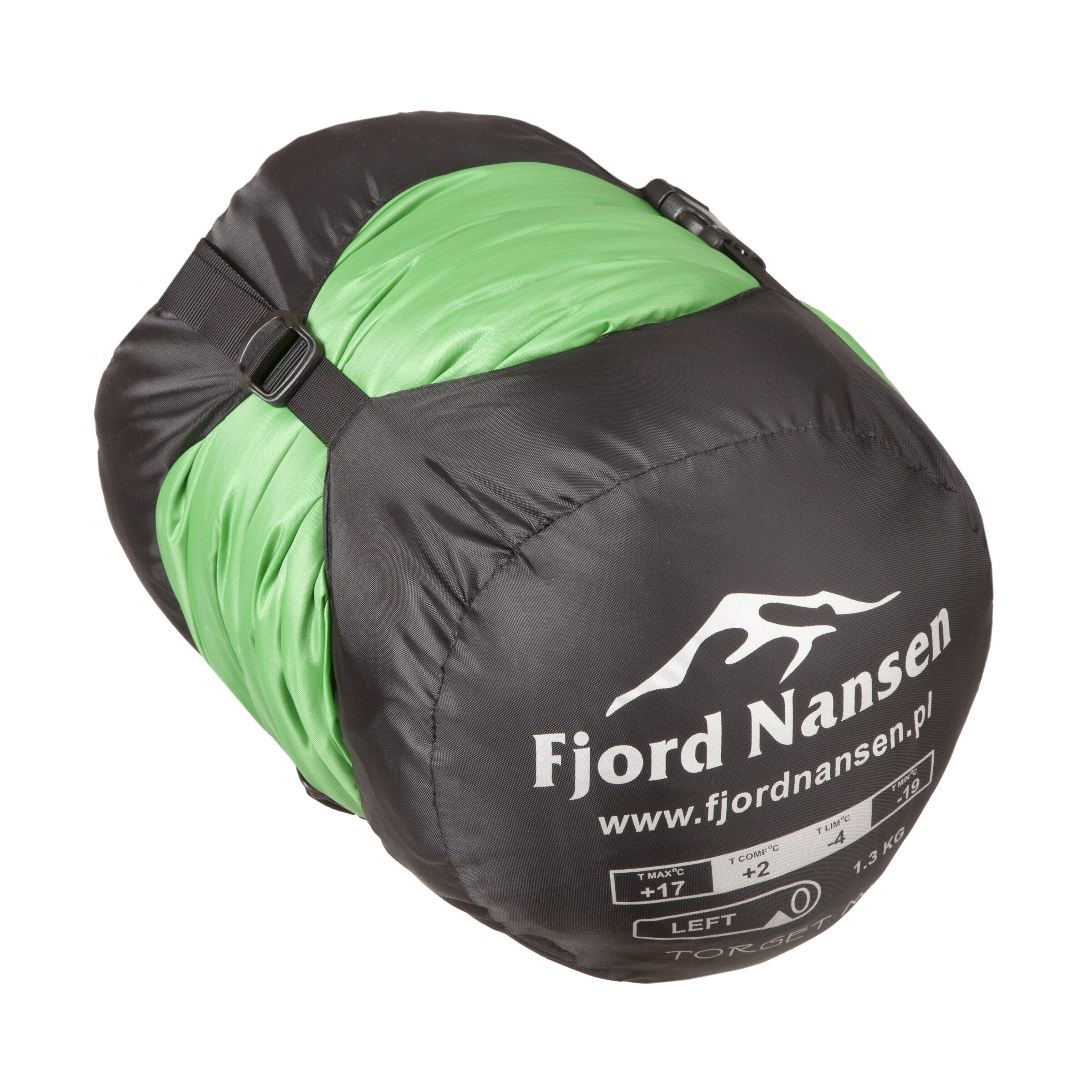 Śpiwór Fjord Nansen Torget MID Emerald 1300 g - lewy