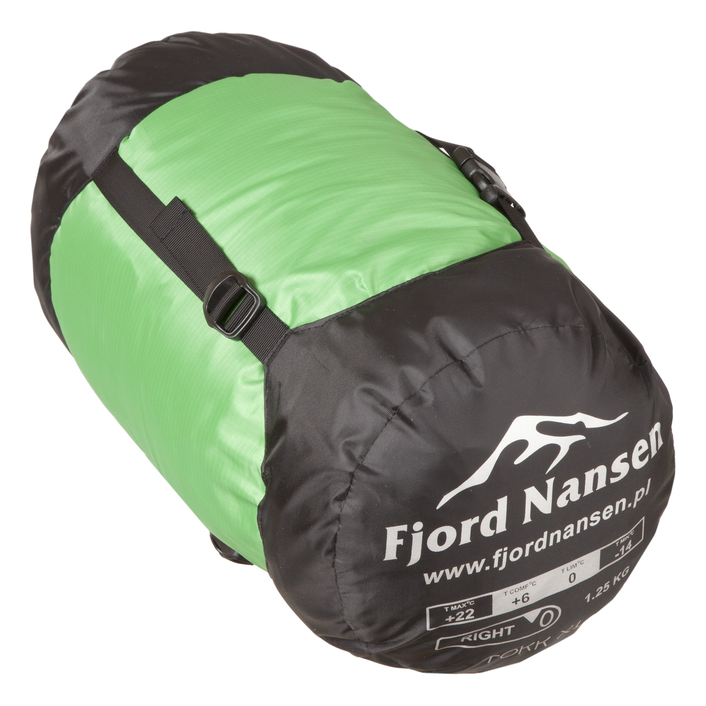 Śpiwór Fjord Nansen Tokk XL Emerald 1250 g MS16 - prawy