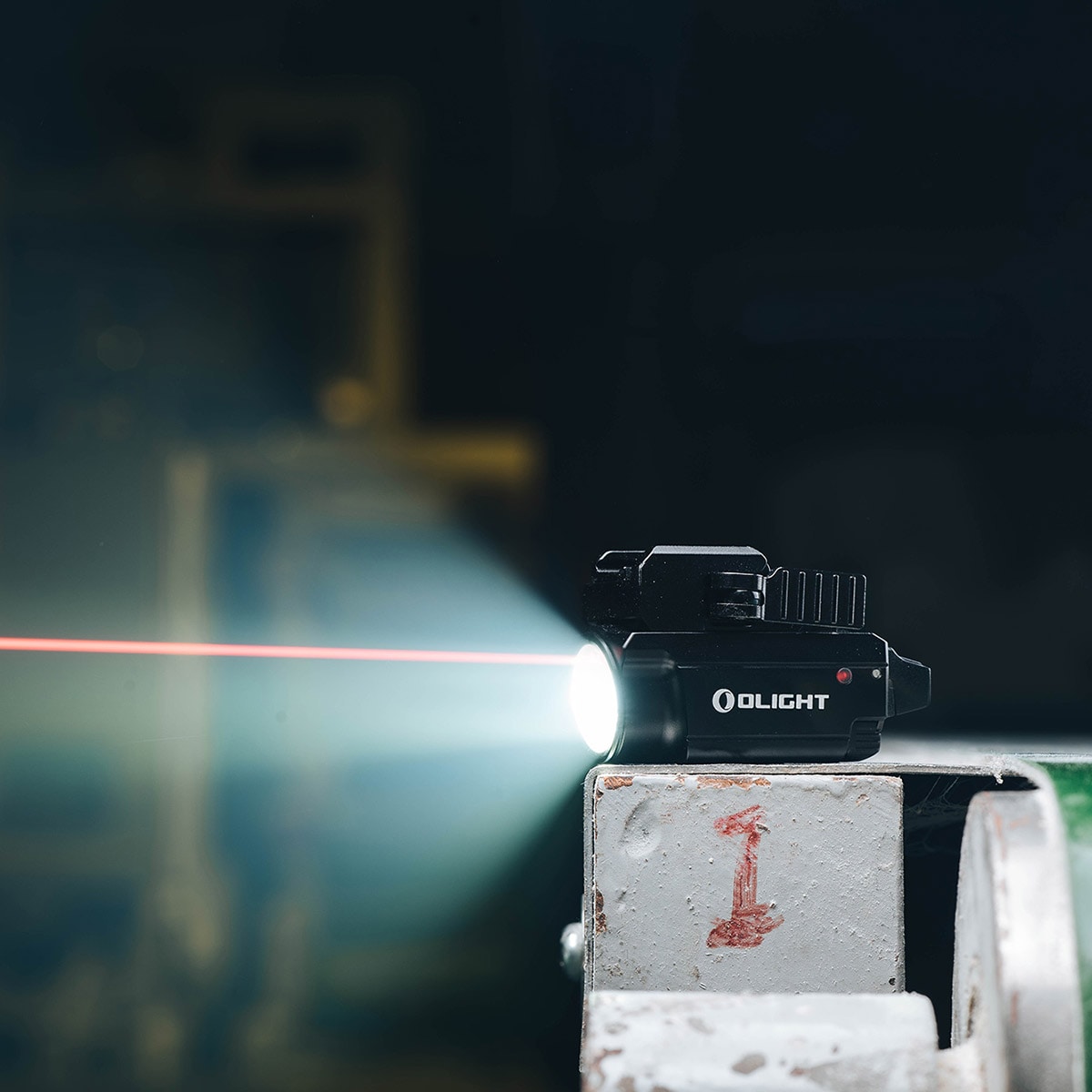 Ліхтарик для зброї з лазерним прицілом Olight BALDR Mini RL - 600 люменів, Red Laser