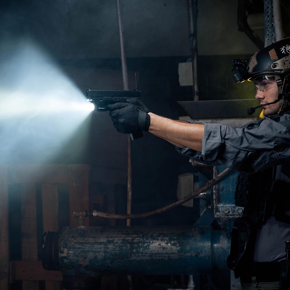 Ліхтарик для зброї з лазерним прицілом Olight BALDR Mini RL - 600 люменів, Red Laser