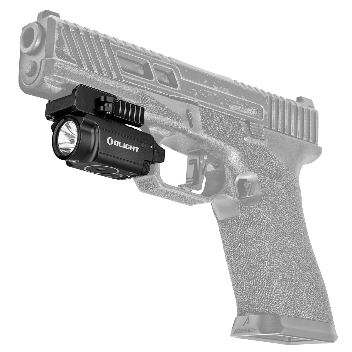 Ліхтарик для зброї з лазерним прицілом Olight BALDR Mini RL - 600 люменів, Red Laser