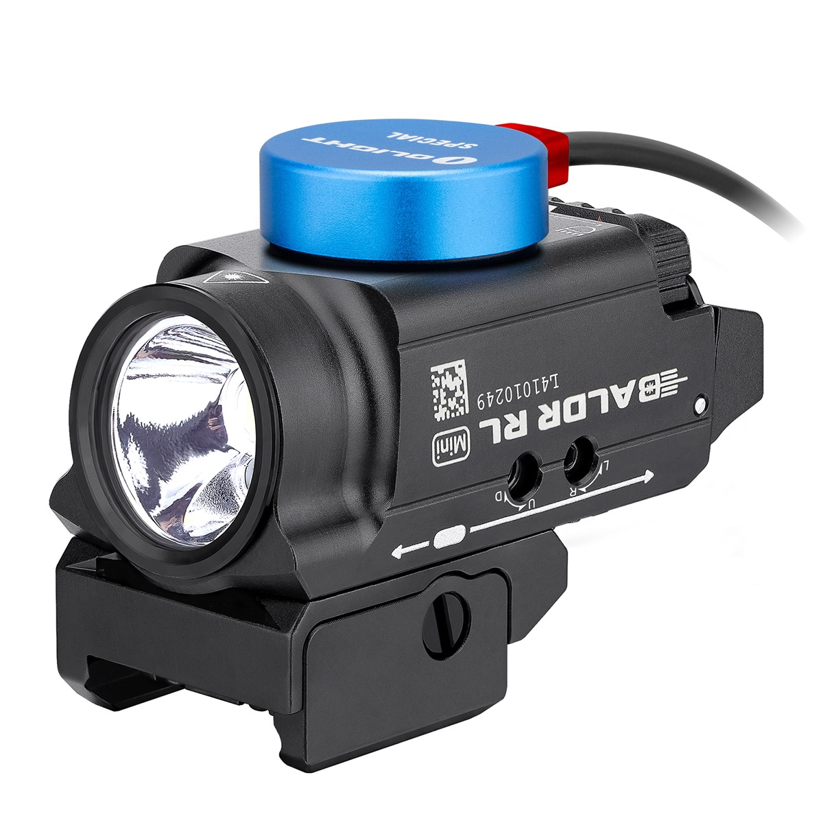 Ліхтарик для зброї з лазерним прицілом Olight BALDR Mini RL - 600 люменів, Red Laser