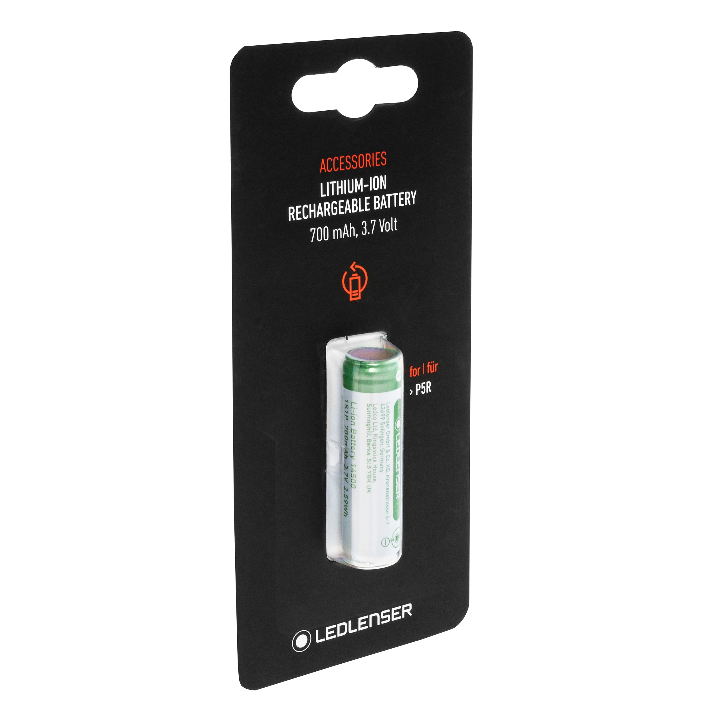 Akumulator 3,7 V Ledlenser 14500 700 mAh