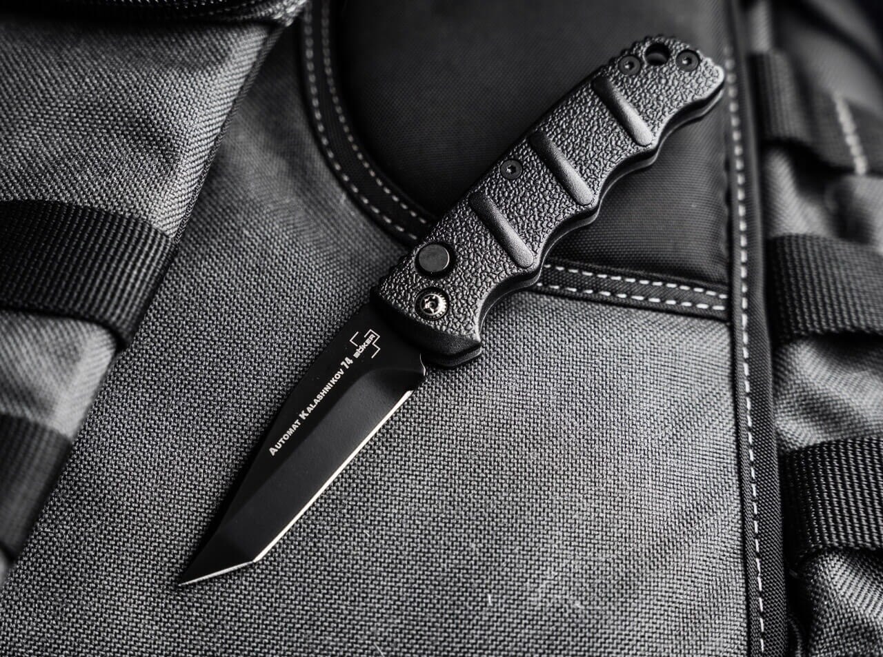 Пружинний ніж Boker Plus Kalashnikov AKS-74 Mini Tanto - Black