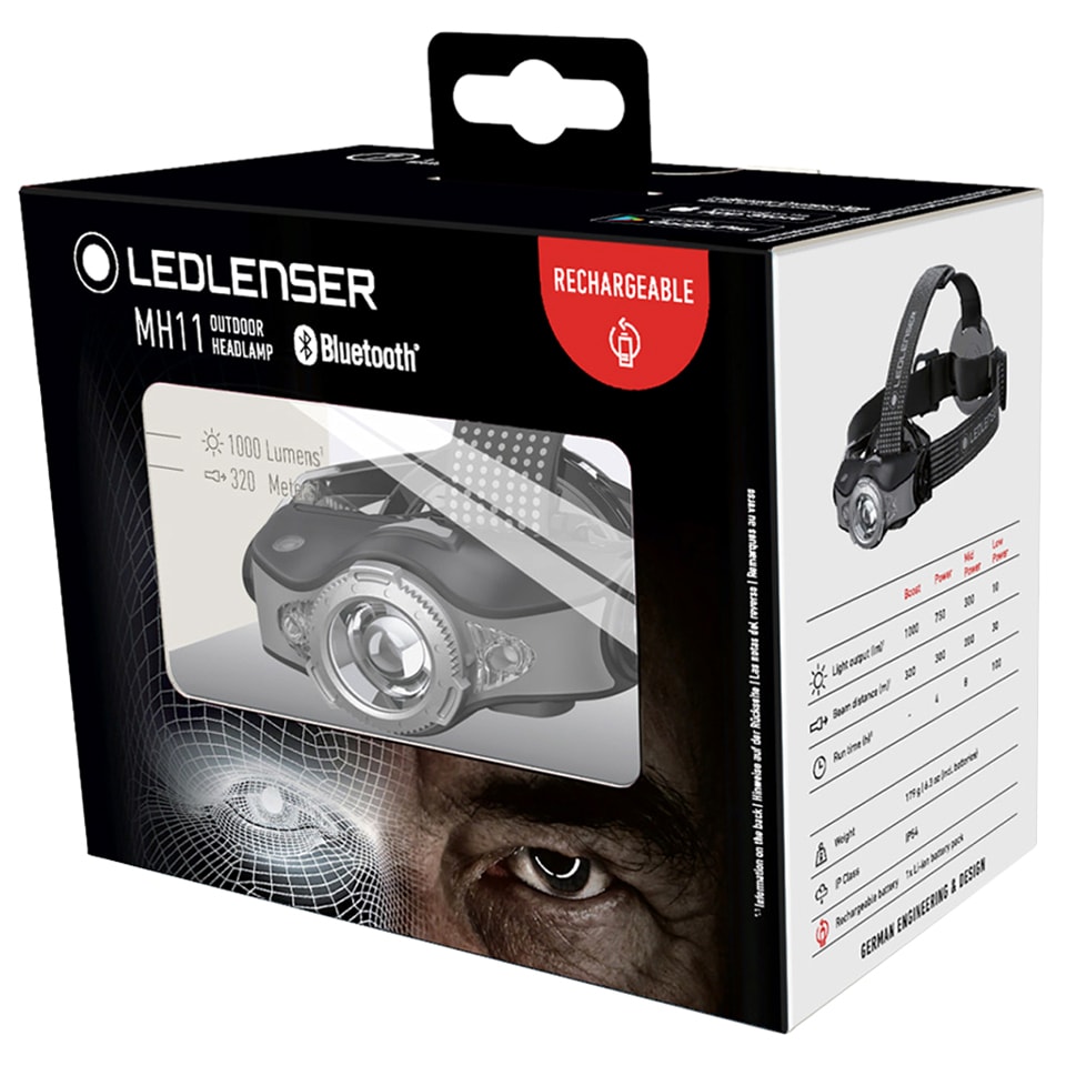 Latarka czołowa Ledlenser MH11 Black - 1000 lumenów