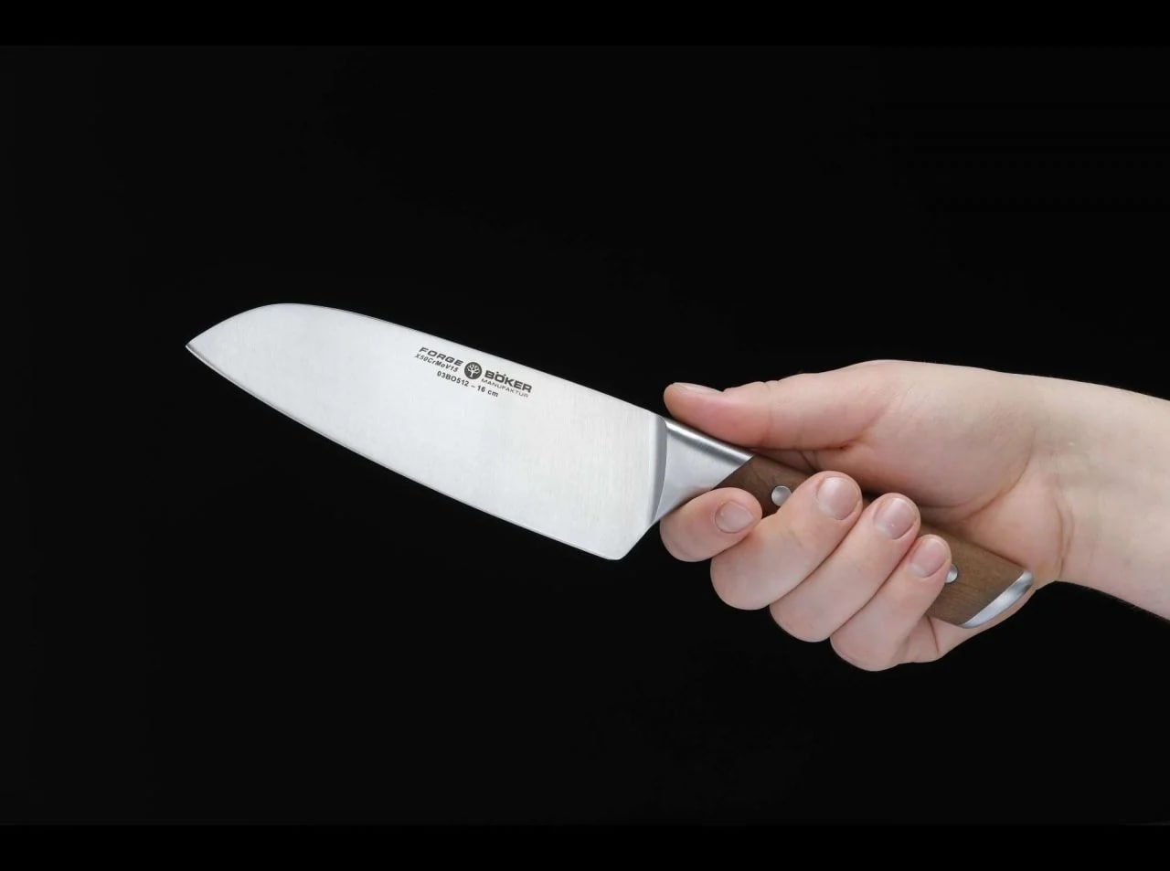 Кухонний ніж Сантоку Boker Forge Wood