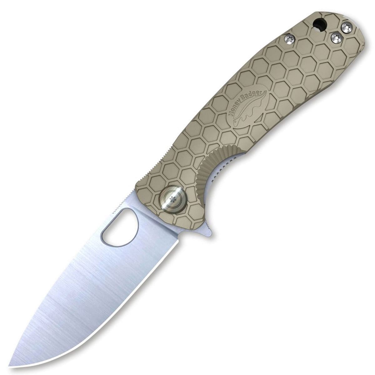 Nóż składany Honey Badger Flipper D2 Medium Tan T
