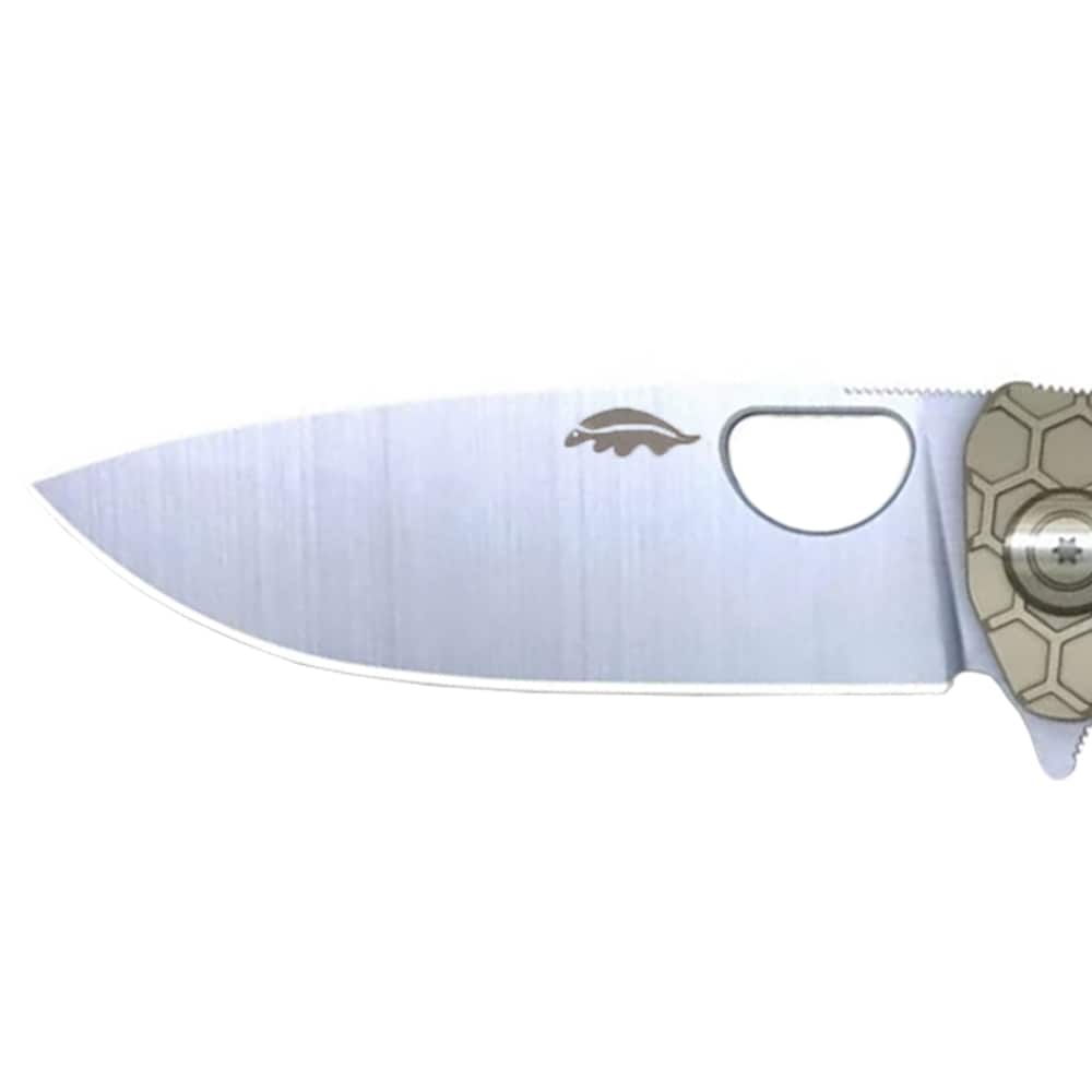 Honey Badger Flipper D2 Medium Folding Knife - Tan