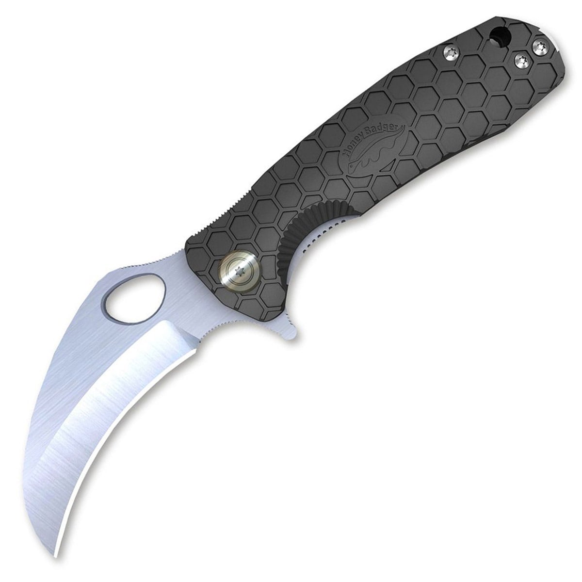 Nóż składany Honey Badger Claw D2 Medium Plain - Black