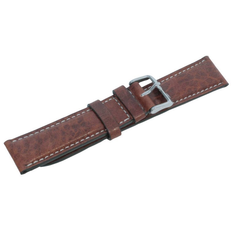 Шкіряний ремінець Zeppelin для годинника - коричневий 22 мм