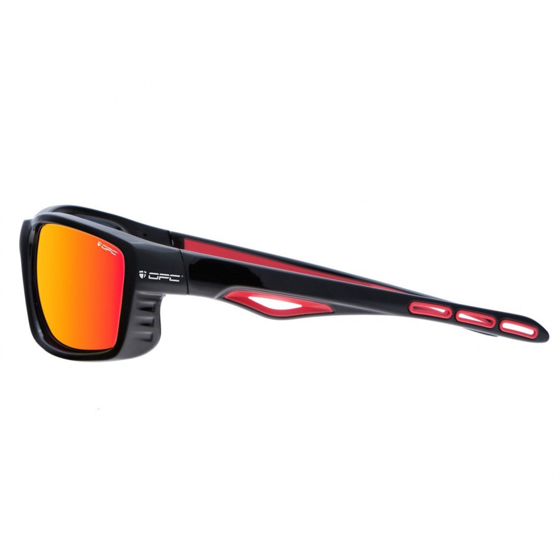 Okulary przeciwsłoneczne OPC Sport Everest Blk Mat Red Smoke Revo z polaryzacją