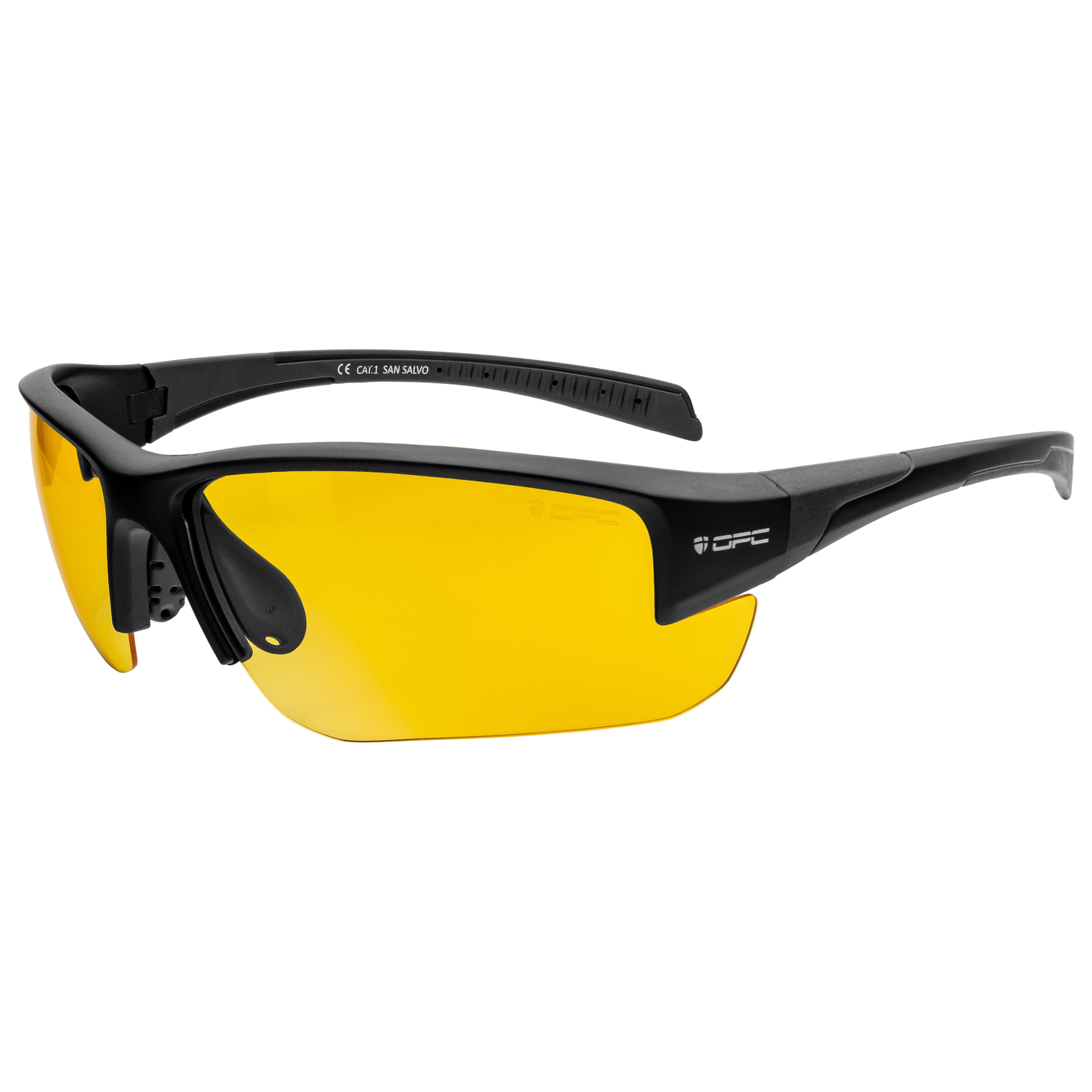 Сонцезахисні окуляри OPC San Salvo Blk Mat Yellow з поляризацією