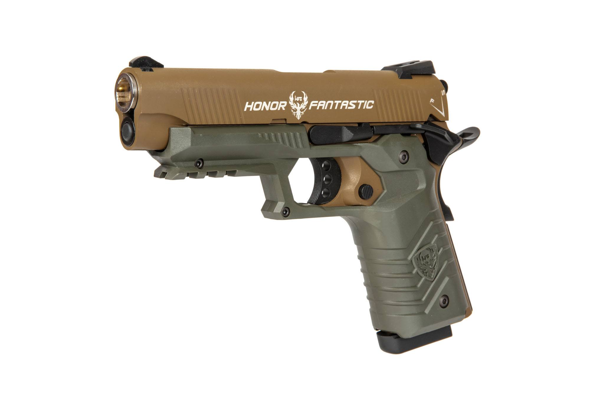 Pistolet GBB HFC HG-172 - tan/oliwkowy