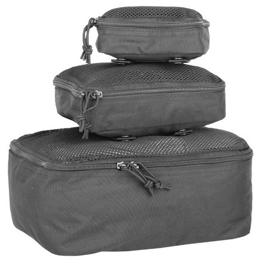 Zestaw trzech zasobników Mil-Tec Black 16003802