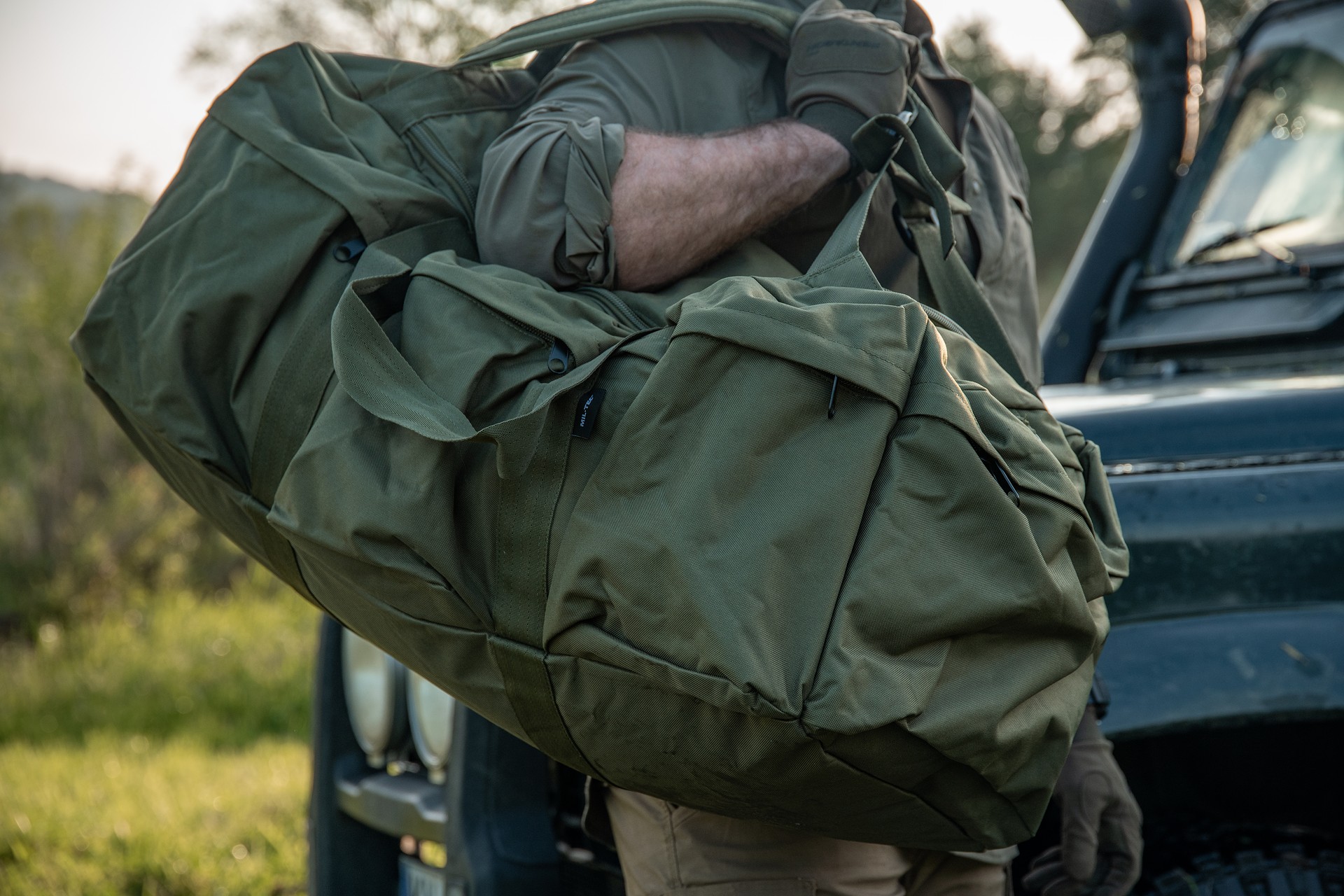 Сумка Mil-Tec Combat Duffle Bag Tap 98 л - Olive