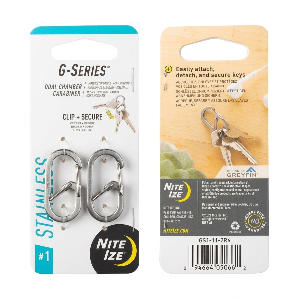 Karabińczyk Nite Ize G-Series 1 Silver 2 szt.