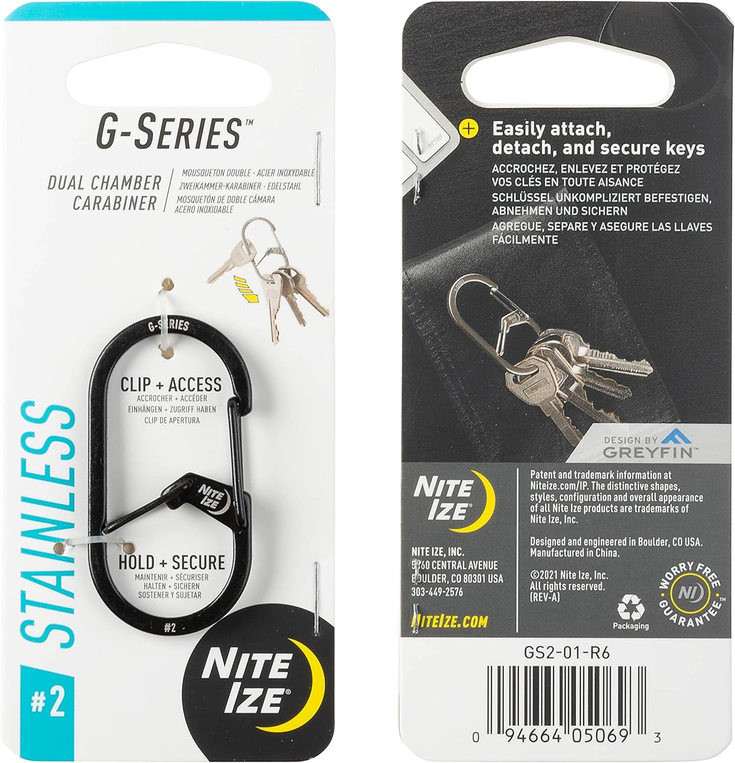 Nite Ize G-Series 2 Carabiner Black
