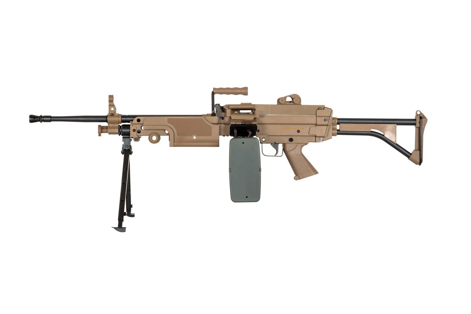 Кулемет AEG Specna Arms SA-249 MK1 CORE - коричневий